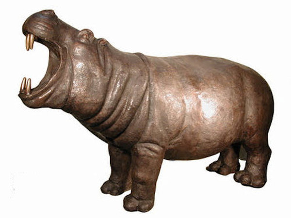 life size bronze Hippopotamus Giant Statue Garden Zoo Parks Sculpture